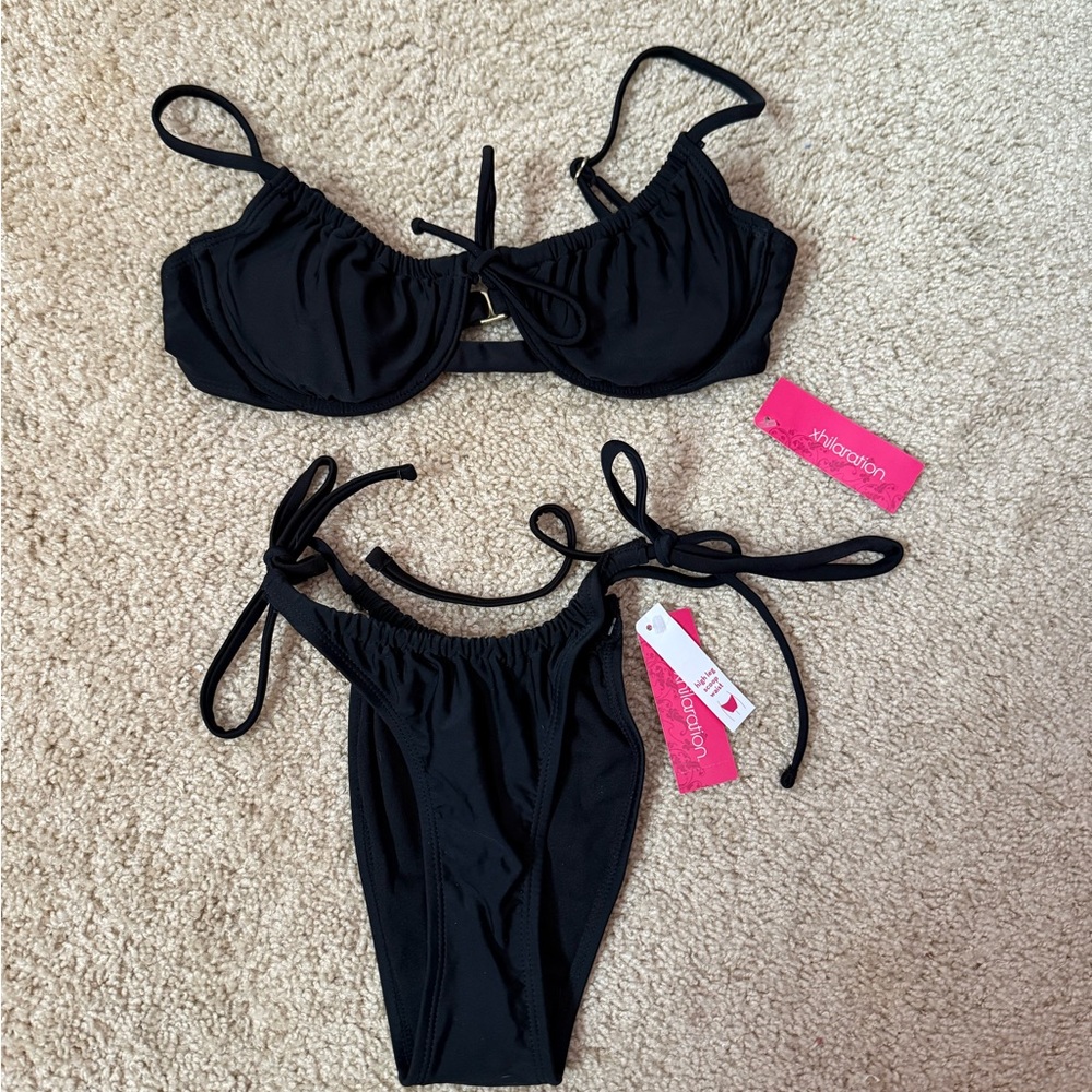 Xhilaration Black Bikini Set